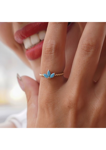 Top Top Firuze Lotus Yüzük fiyatları