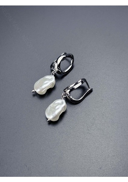 İncili, Paslanmaz Çelik Küpe 585, Gümüş Renk modelleri