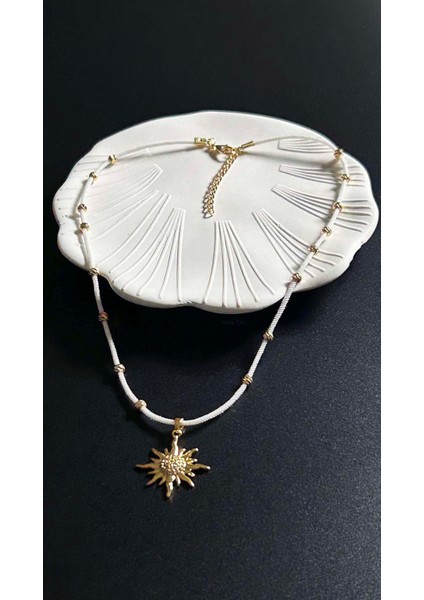 Güneş Figürlü, İp Kolye 423, Altın Renk indirimleri