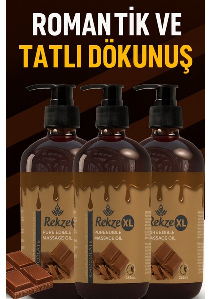 3’lü Masaj Yağı Seti – 250 ml X 3 Çikolata Aromalı Büyük Boy Vücut Bakım Yağı fiyatları