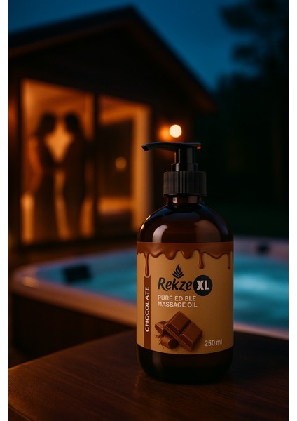 3’lü Masaj Yağı Seti – 250 ml X 3 Çikolata Aromalı Büyük Boy Vücut Bakım Yağı