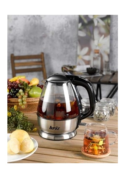 BR711 Inox Su Isıtıcı Cam Kettle fiyatları