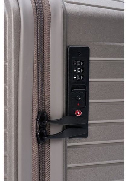 Polipropilen 3'lü Kırılmaz Valiz Seti Gri