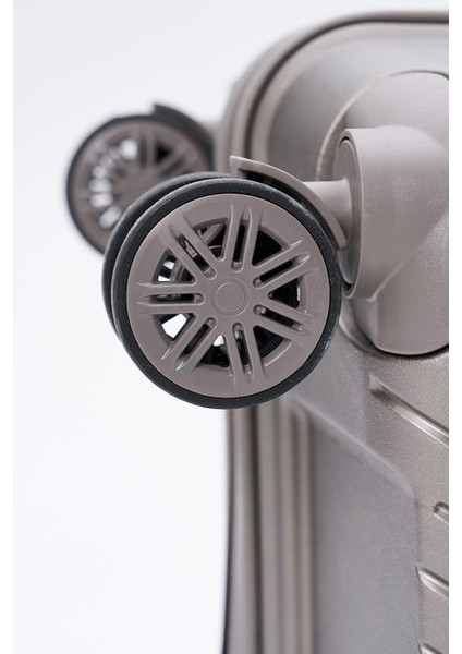 Polipropilen 3'lü Kırılmaz Valiz Seti Gri