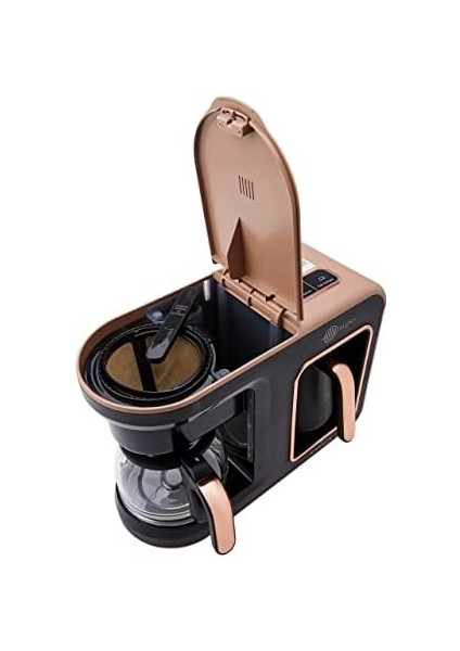 Hatır Plus 2 In 1 Kahve Makinesi, Türk Kahvesi Makinesi, Filtre Kahve Makinesi, Rosie Brown fiyatları