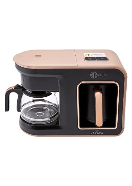 Hatır Plus 2 In 1 Kahve Makinesi, Türk Kahvesi Makinesi, Filtre Kahve Makinesi, Rosie Brown modelleri