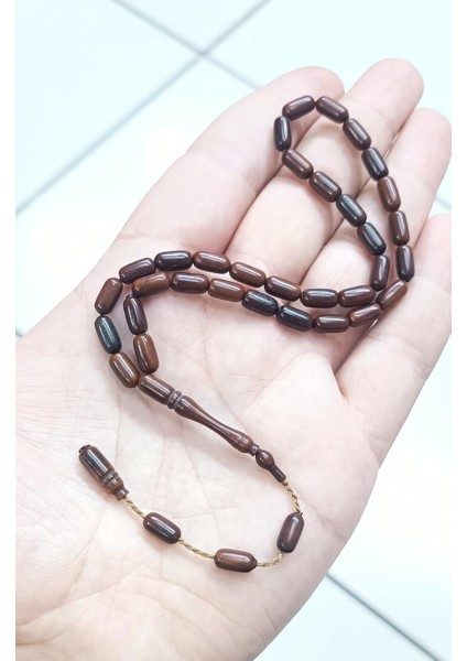 Iznik Işi Kınalı Kapsül Kesim Kahverengi Kuka Tesbih Hediyelik Günlük Aksesuar