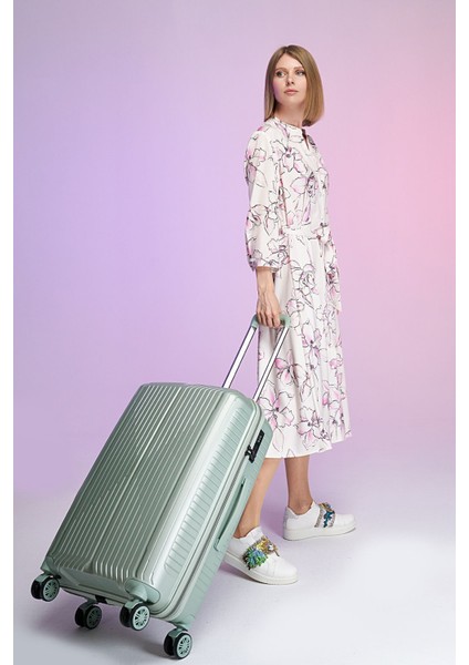 Polipropilen 3'lü Kırılmaz Valiz Seti Mint Yeşili