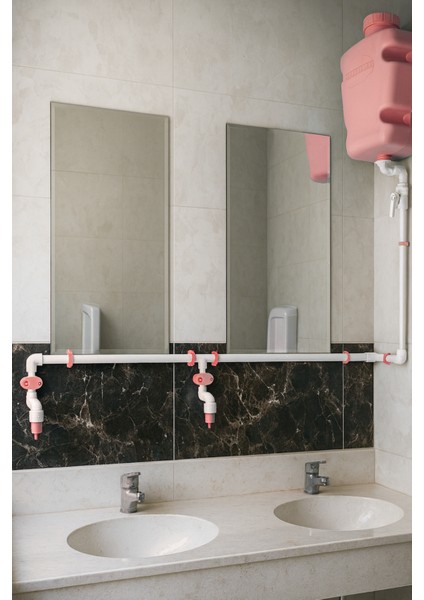 10 Lt Alttan Basmalı 3 Musluklu Merkezi Sistem Depolu Sıvı Sabunluk