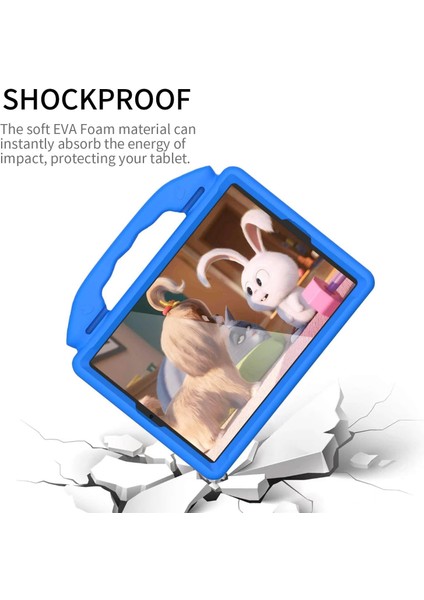 Apple Ipad 10. Nesil 10.9" 2022 Uyumlu Kılıf Tutmalı Standlı Çocuk Silikon Case A2696 A2757 A2777 modelleri