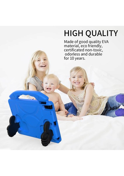 Apple Ipad 10. Nesil 10.9" 2022 Uyumlu Kılıf Tutmalı Standlı Çocuk Silikon Case A2696 A2757 A2777