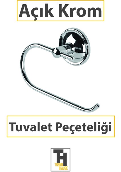 Açık Krom Tuvalet Peçeteliği