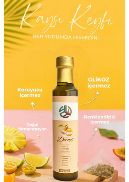 5li Lezzet Doğal Detox Sirkeleri 250 ml X5 Adet indirimleri