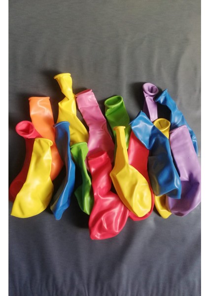 9A Balon Renkli 25'li Atom Balon Klasik Balon 25 Adet