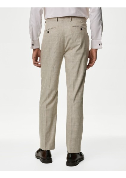 Regular Fit Ekose Desenli Klasik Pantolon fiyatları