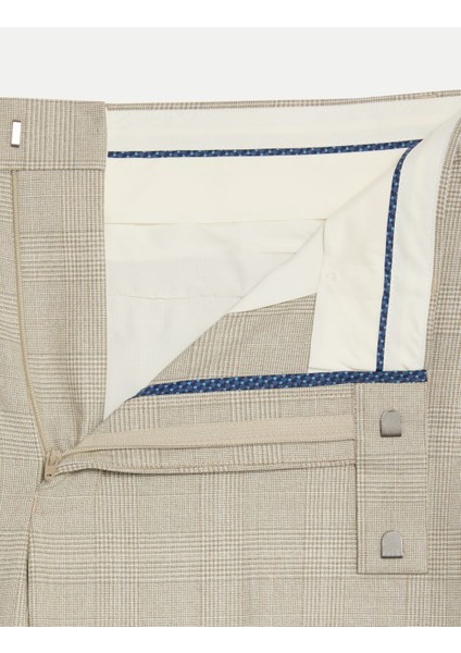 Regular Fit Ekose Desenli Klasik Pantolon fırsatları