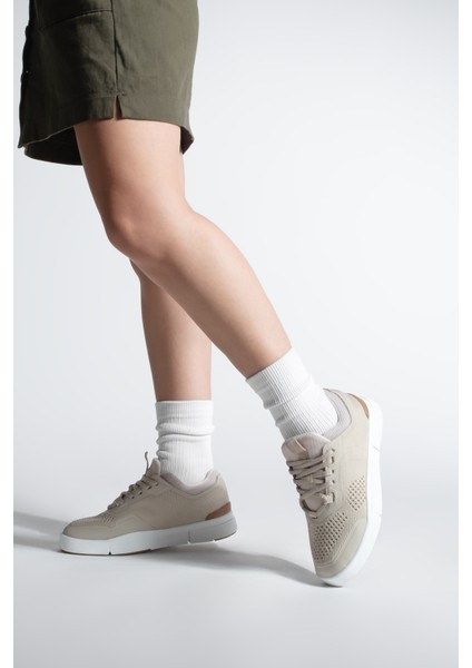 Kadın Sneaker Örgü Triko Koşu Ve Yürüyüş Spor Ayakkabı Norge Bej fırsatları