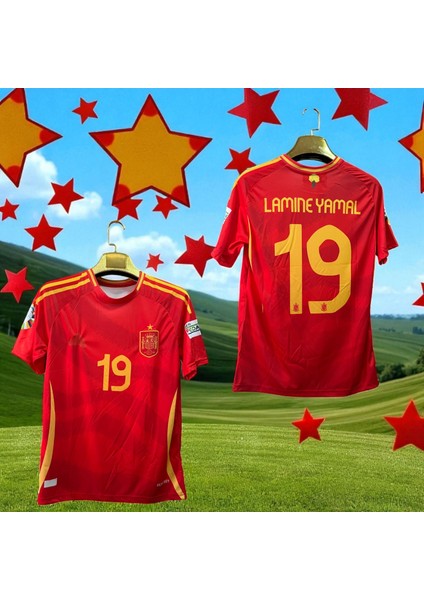 Ispanya Euro 2024 Finali Lamin Yamal Forması - Kırmızı indirimleri