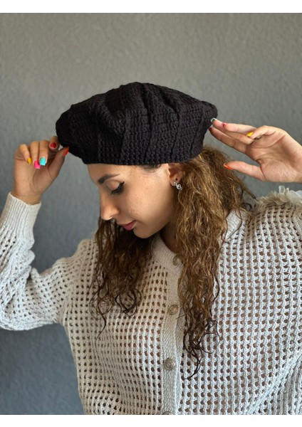 El Örgüsü Fransız Ressam Kadın Bere indirimleri