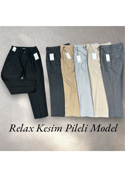 Erkek 2 Pileli Relax Fit Pantolon – Şık ve Rahat Günlük Tarz fırsatları