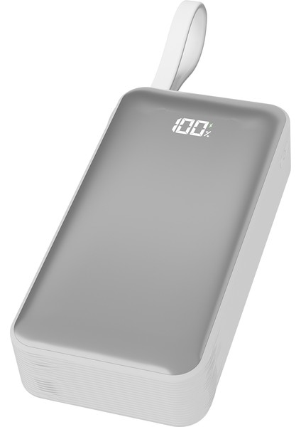 G350 10000MAH PD35W+QC30W-HSC22,5W Beyaz LCD Taşınabilir Pil Şarj Cihazı Powerbank