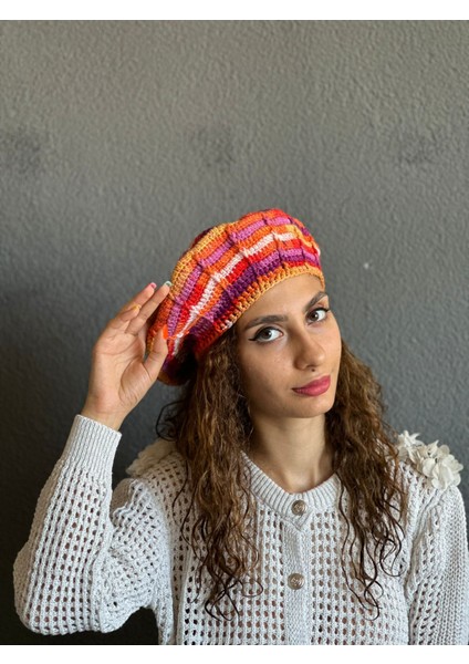 El Örgüsü Fransız Ressam Kadın Bere indirimleri