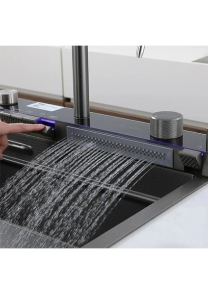 -Akıllı Eviye - 7 Fonksiyonlu Piyano Tuşlu Dijital Teknolojik Eviye fiyatları