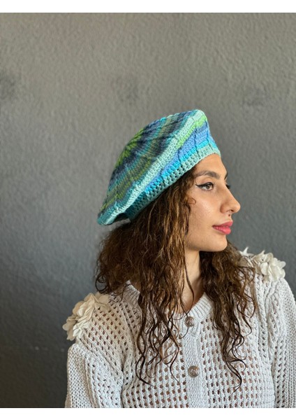 El Örgüsü Fransız Ressam Kadın Bere indirimleri