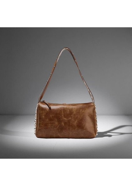 Metal Aplikasyonlu Kadın Omuz Çantası