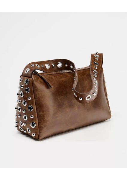 Metal Aplikasyonlu Kadın Omuz Çantası fırsatları