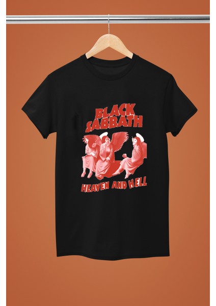 Black Sabbath Baskılı Unısex % 100 Pamuklu Kısa Kollu Regular Kalıp Rock Tshırt