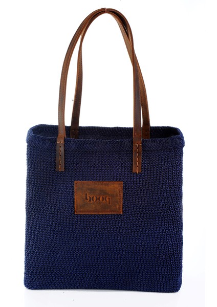 Lacivert El Yapımı Omuz Çantası