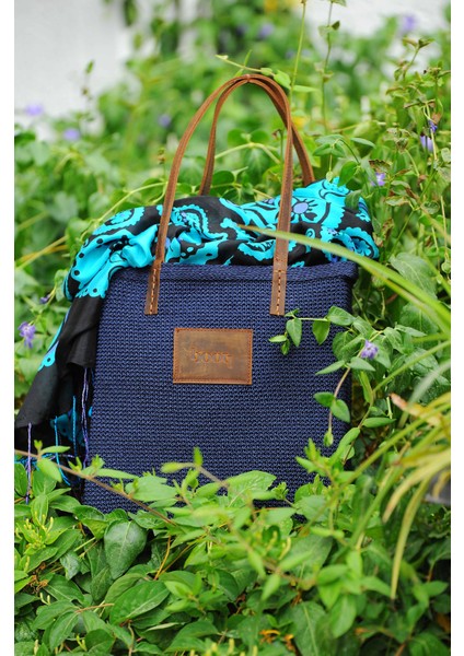 Lacivert El Yapımı Omuz Çantası fiyatları