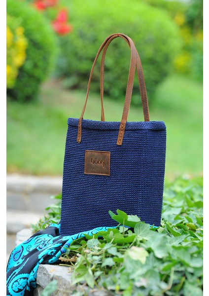 Lacivert El Yapımı Omuz Çantası modelleri