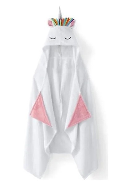 Unicorn Figürlü Havlu Panço