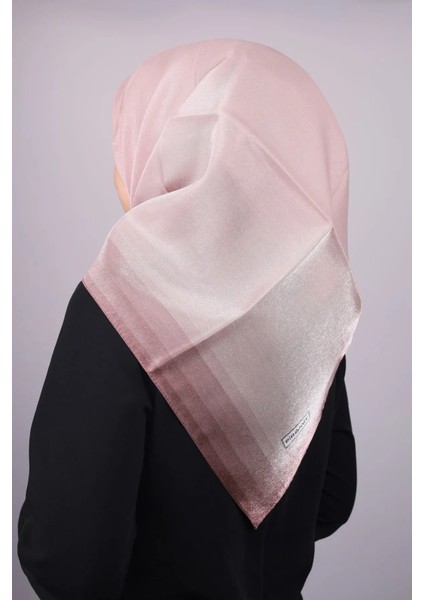 Düz Renk Kenarları Renk Geçişli Abiye Kehribar Eşarp