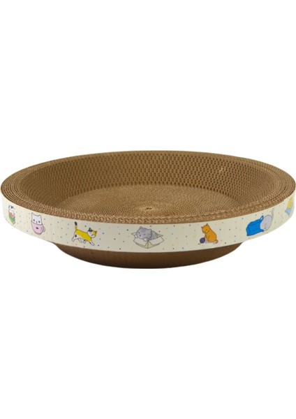 Karton Kedi Tırmalama Yuvarlak Yavru Kedi Yatağı 35X8CM