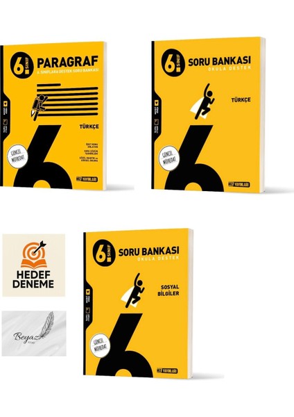 Hız 6.sınıf Paragraf Türkçe Sosyal Bilgiler Soru Bankası Hedef Deneme