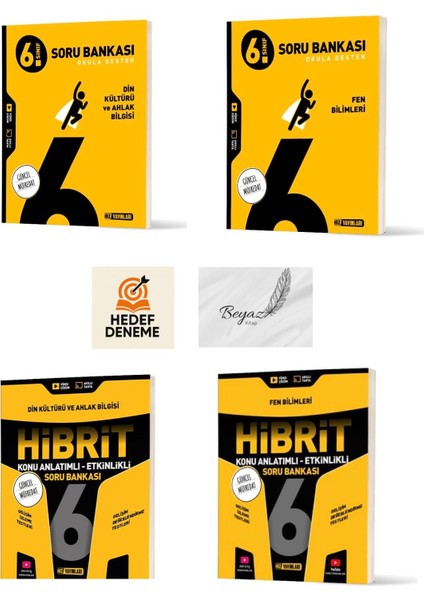 Hız 6.sınıf Din Kültürü Fen Soru Bankası Hibrit Din Kültürü Fen Konu Anlatımlı Soru Bankası Hedef Deneme