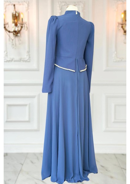 Naz Abiye Elbise Indigo