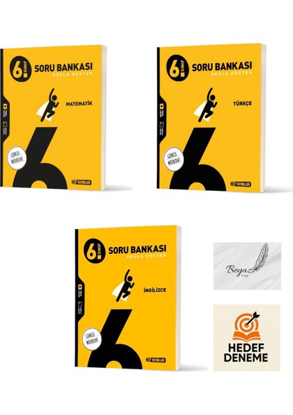 Hız 6.sınıf Matematik Türkçe Ingilizce Soru Bankası Hedef Deneme