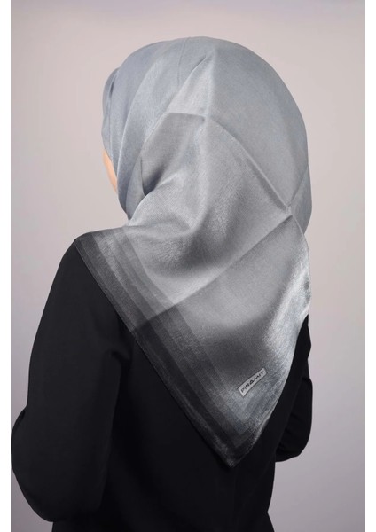 Düz Renk Kenarları Renk Geçişli Abiye Kehribar Eşarp