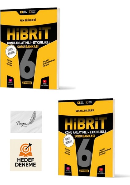 Hız 6.sınıf Hibrit Fen Bilimleri Sosyal Bilgiler Konu Anlatımlı Soru Bankası Hedef Deneme