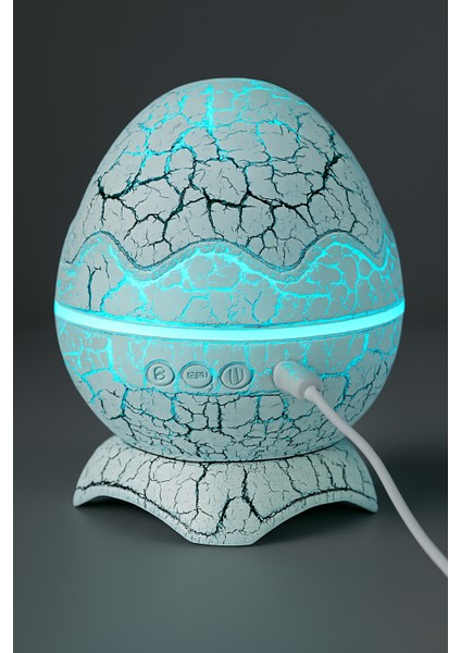 Dinozor Yumurtası Şeklinde Bluetooth Hoparlör & Gece Lambası – Müzik, Işık Ve Sihir Bir Arada!