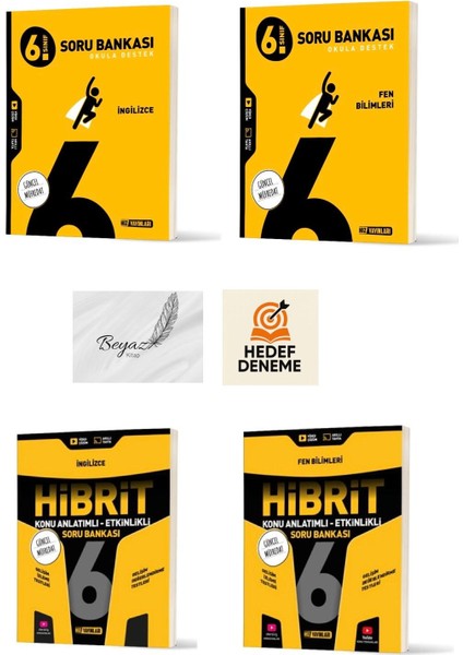 Hız 6.sınıf Ingilizce Fen Soru Bankası Hibrit Ingilizce Fen Konu Anlatımlı Soru Bankası Hedef Deneme