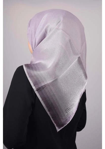 Düz Renk Kenarları Renk Geçişli Abiye Kehribar Eşarp