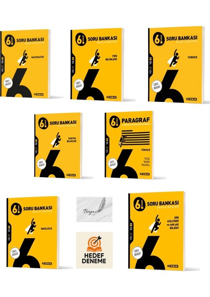 Hız 6.sınıf Matematik Türkçe Fen Bilimleri Sosyal Bilgiler Paragraf Din Kültürü Ingilizce Soru Bankası Hedef Deneme