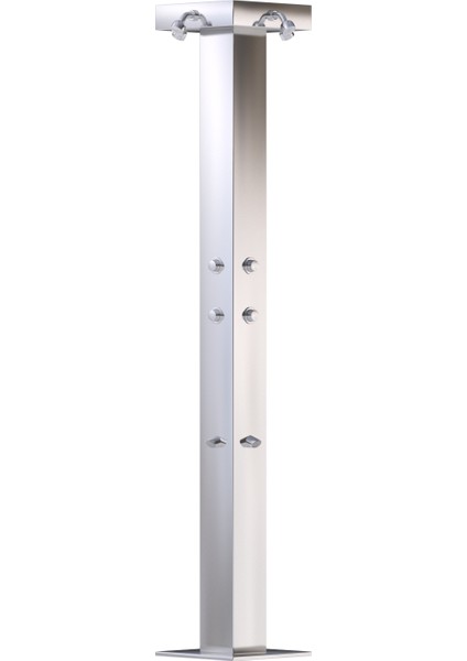 4'lü Ayak Yıkamalı Sahil ve Havuz Duş Kulesi