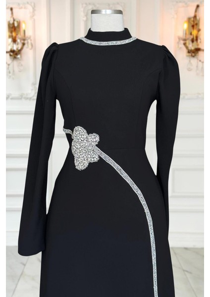 Zühre Tesettür Abiye Siyah modelleri