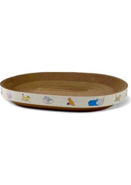 Karton Kedi Tırmalama Elips Yavru Kedi Yatağı Small